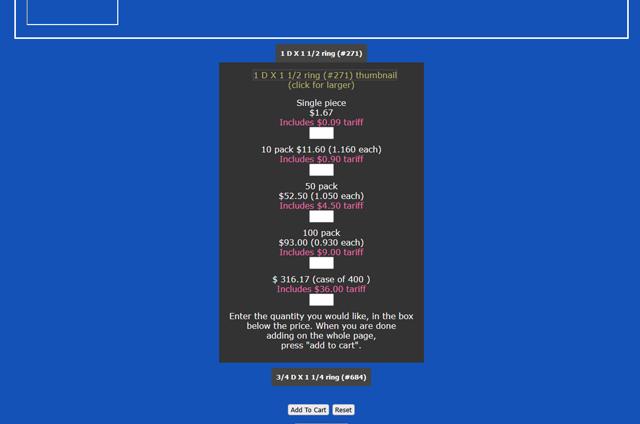 A view of the expanded mobile order entry